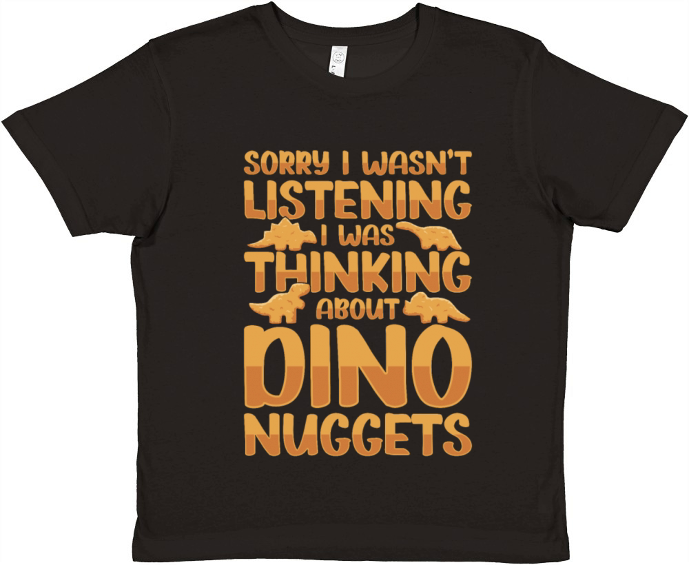 My Favorite Dinosaur Is The Nugget Premium Kids Crewneck T-shirt