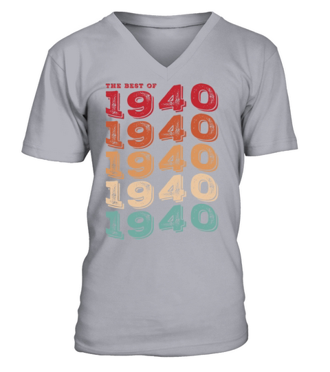 Vintage 1940 Gifts Legend for 83 Years Old - 83rd V-Neck T-shirt