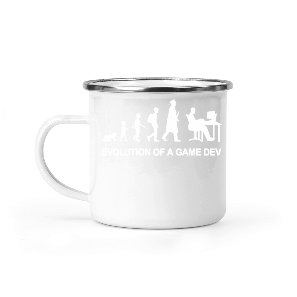 Game Developer Evolution Camping Mug