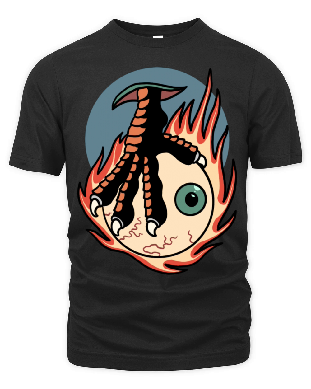 Flaming Claw Tattoo Organic Unisex T-shirt