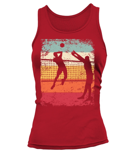 Volleyball Player Retro Beach Volleyball Tank top Woman