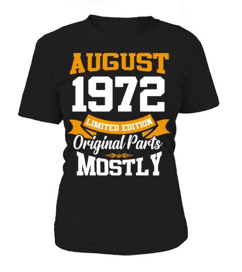 August 1972 Vintage Birthday Present Women's T-Shirt