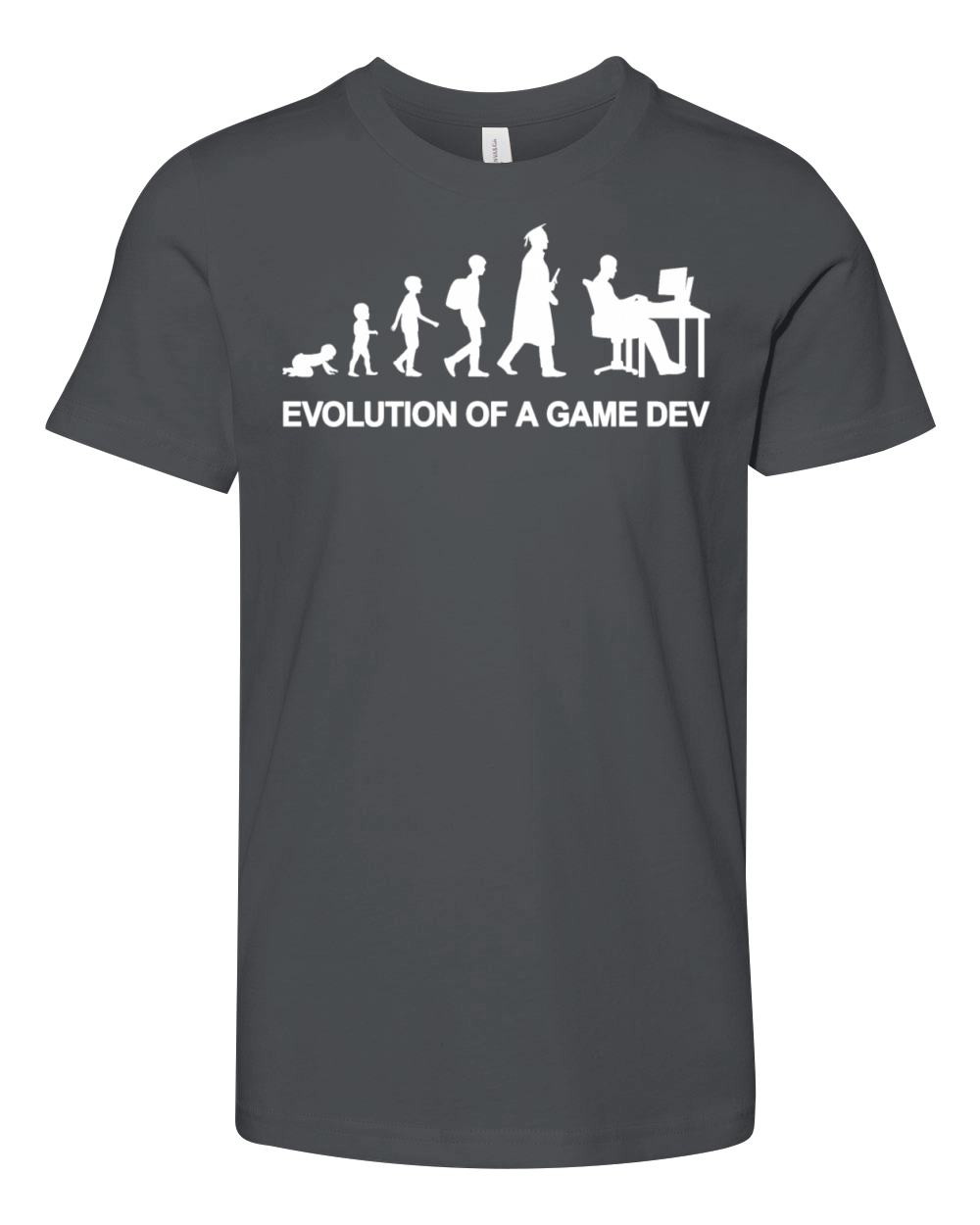 Game Developer Evolution Youth Unisex Jersey Tee