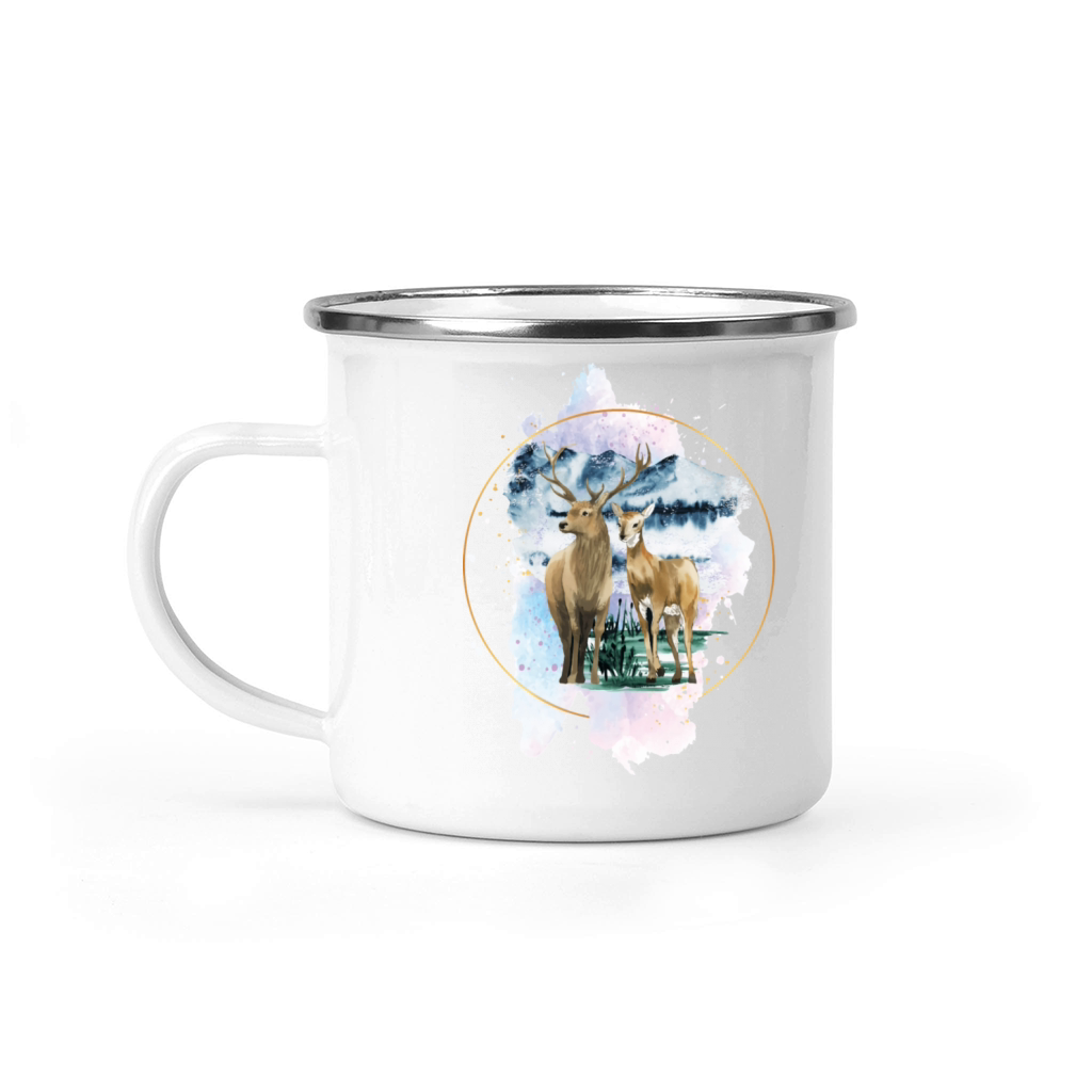 Hirsch Nature Hiking Outdoor Mountains Camping Mug