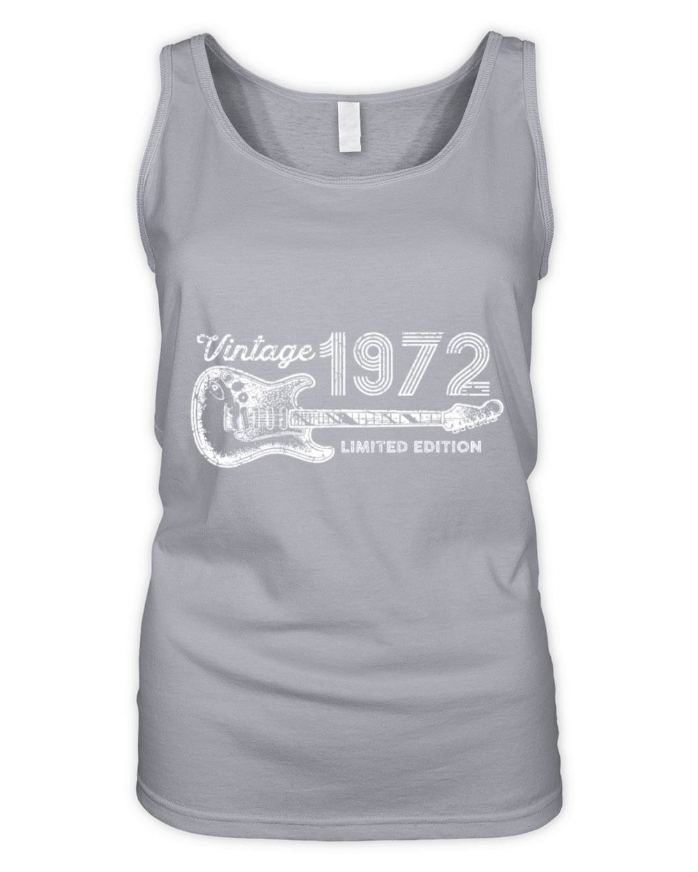 Guitar Lover 50 Year Old Gifts Vintage 1972 Limite Organic Women's Tank Top