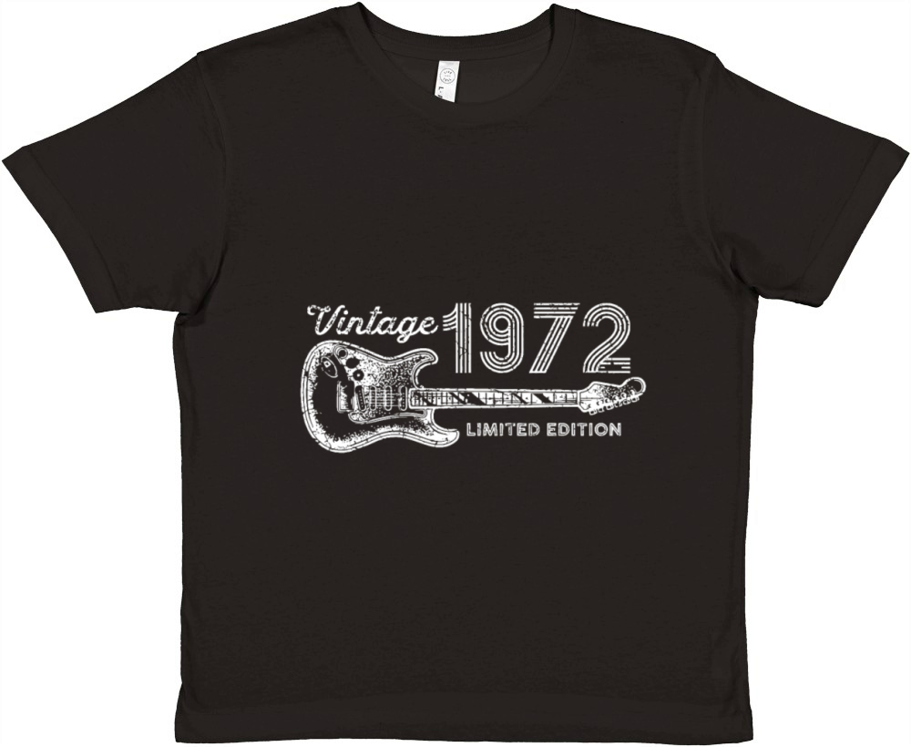 Guitar Lover 50 Year Old Gifts Vintage 1972 Limite Premium Kids Crewneck T-shirt