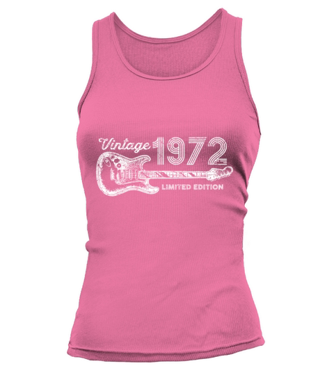 Guitar Lover 50 Year Old Gifts Vintage 1972 Limite Tank top Woman