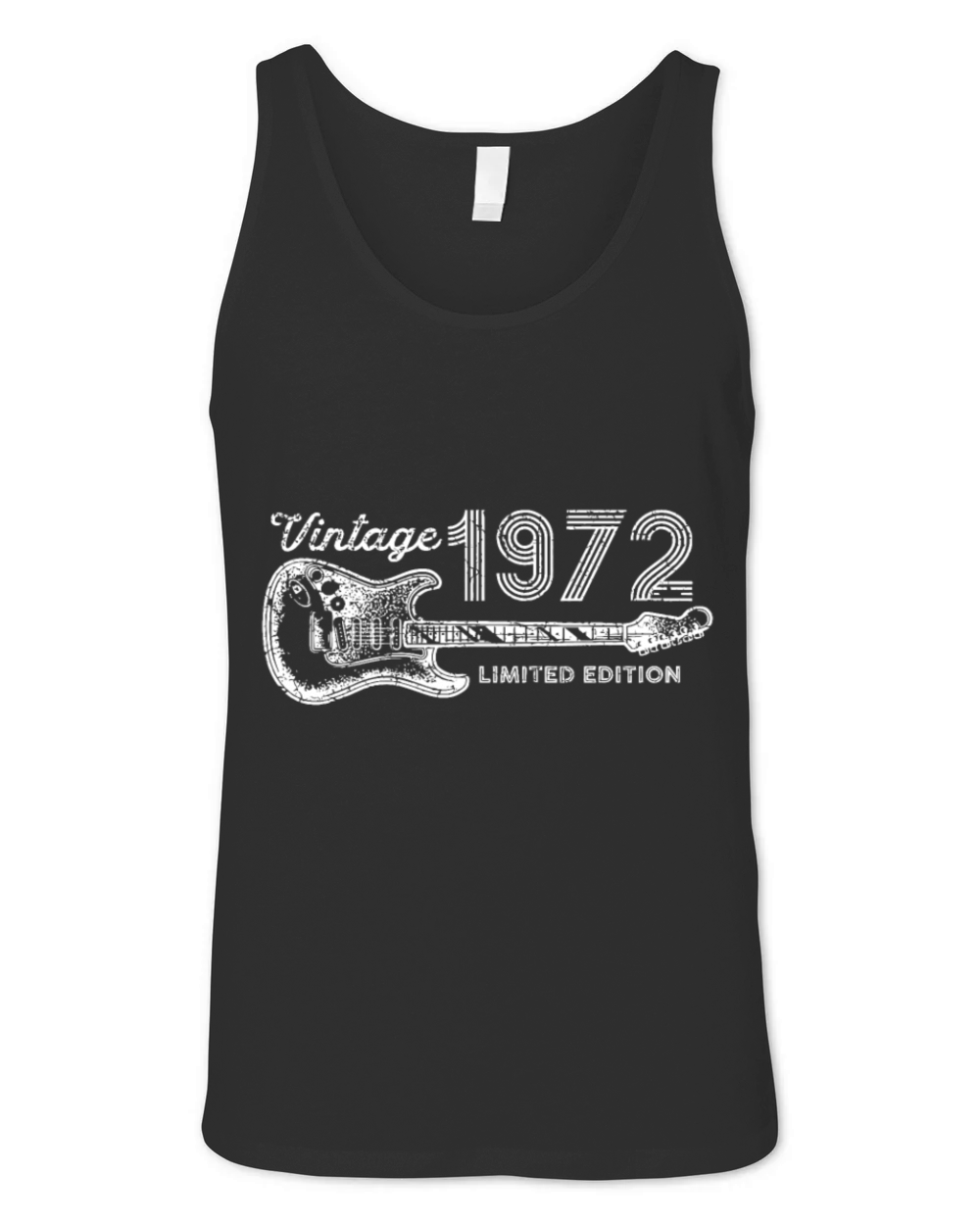 Guitar Lover 50 Year Old Gifts Vintage 1972 Limite Unisex Jersey Tank