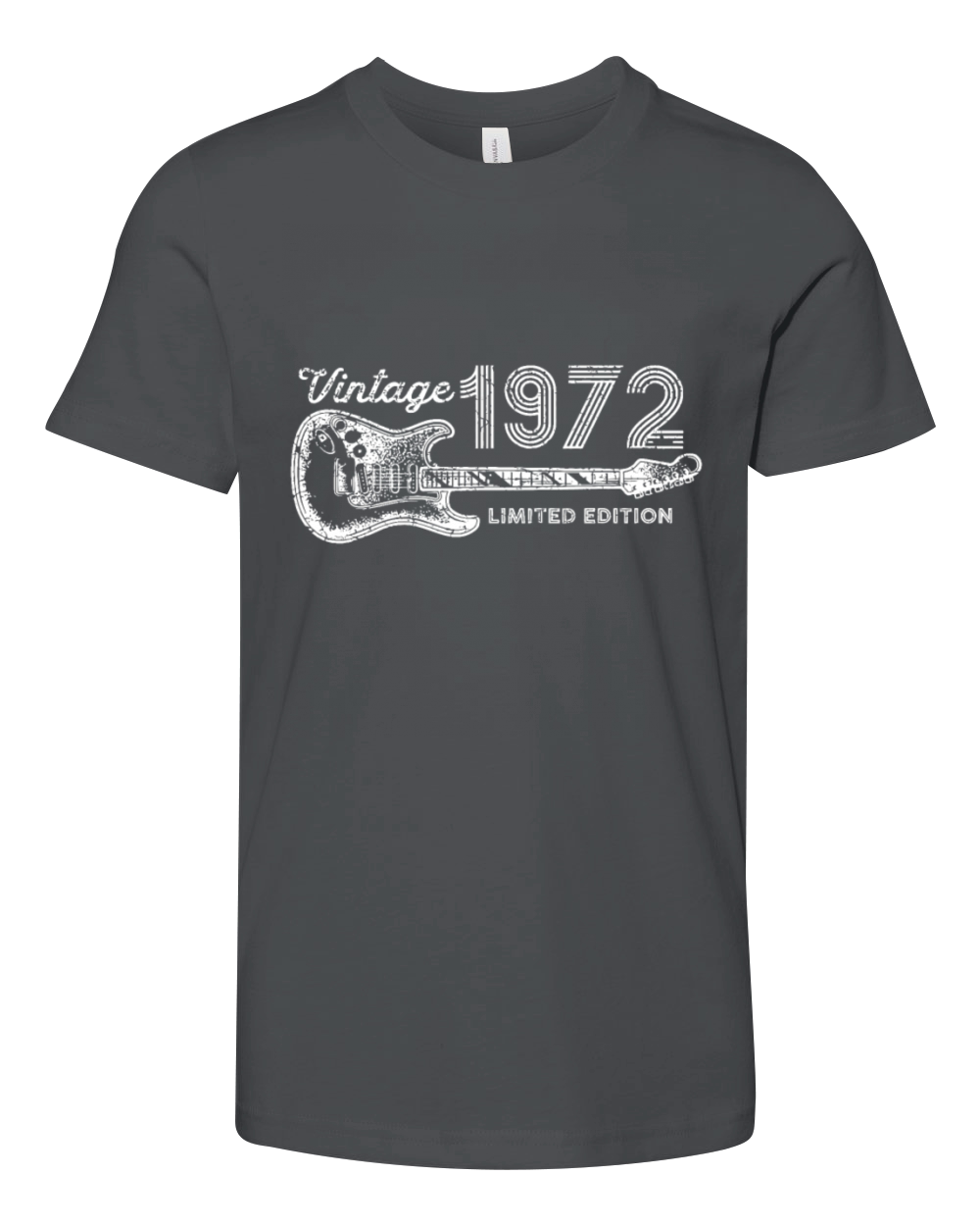 Guitar Lover 50 Year Old Gifts Vintage 1972 Limite Youth Unisex Jersey Tee