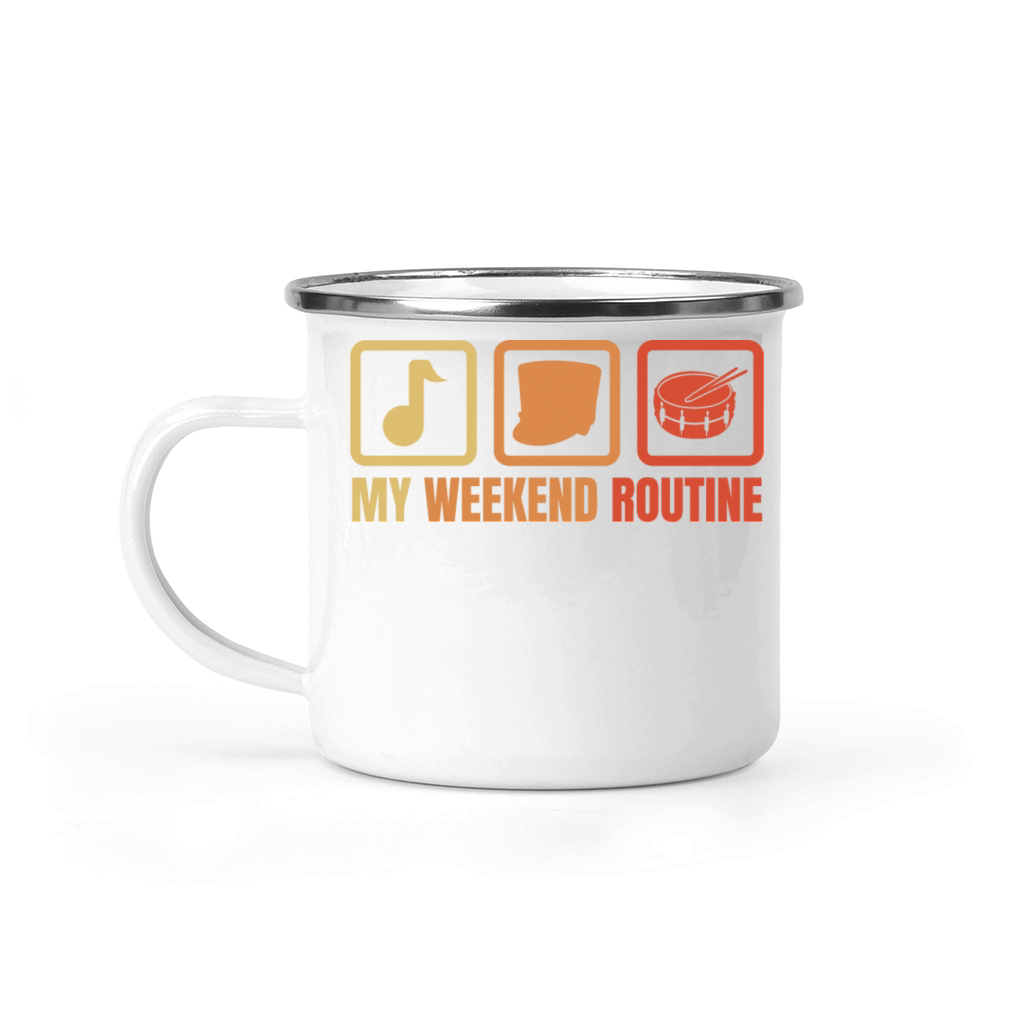 Funny Drummer Weekend Camping Mug