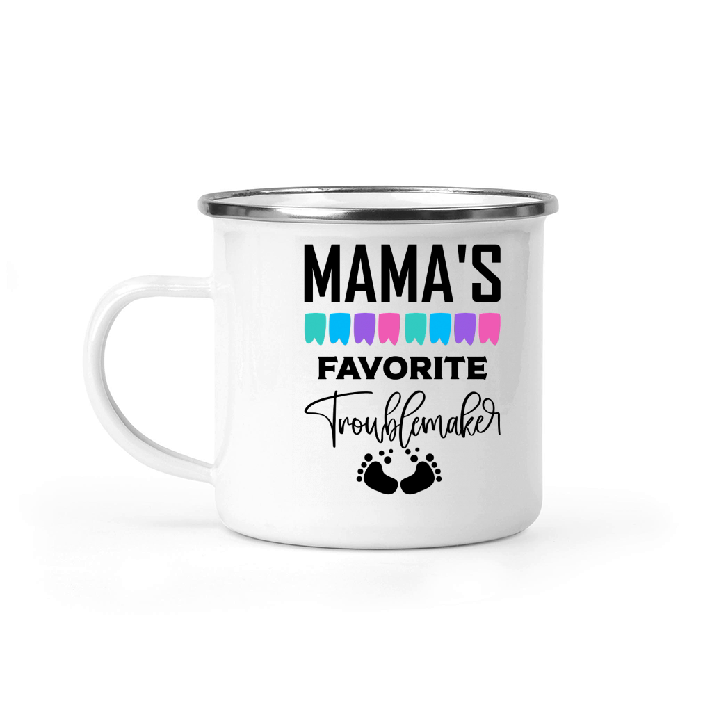 Mamas favorite troublemarker Camping Mug