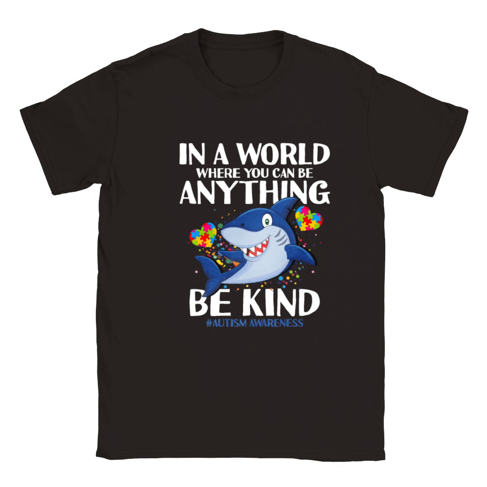 In A World Where You Can Be Anything Be Kind Classic Kids Crewneck T-shirt