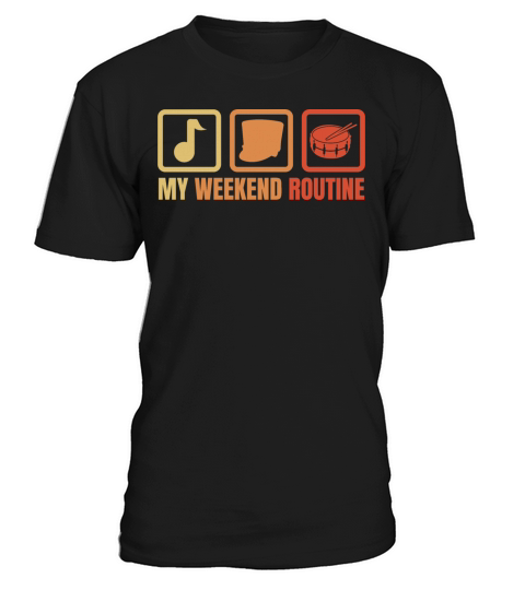 Funny Drummer Weekend T-Shirt Unisex