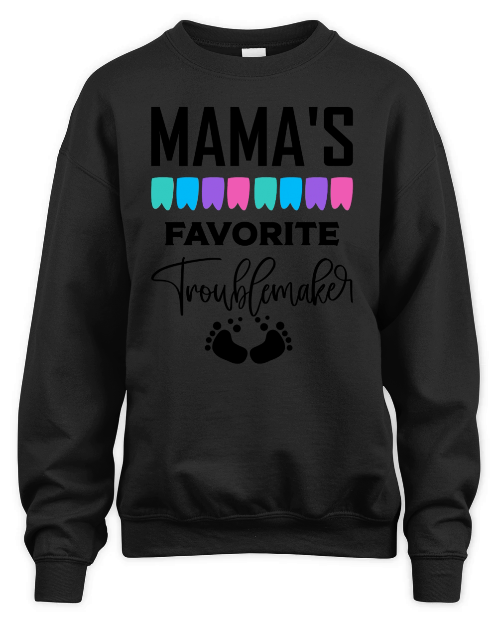 Mamas favorite troublemarker Unisex Premium Crewneck Sweatshirt