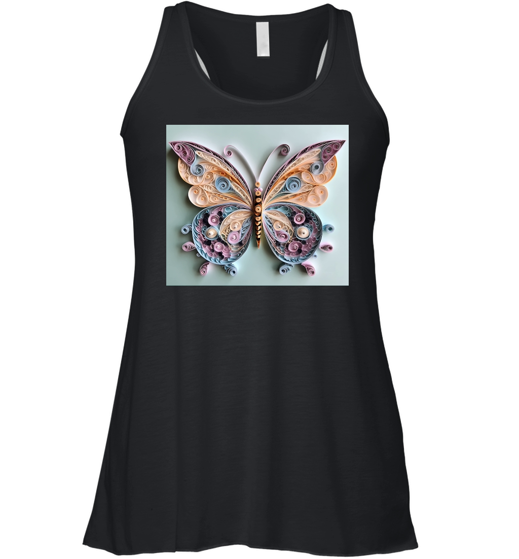 3D Butterfly Tumbler Wrap Women's Flowy Tank Top