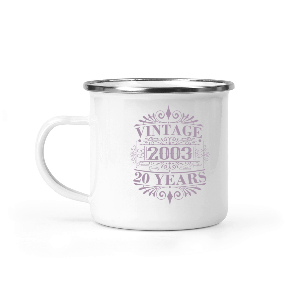 Vintage 2003 Birthday Sayings Men Women Camping Mug
