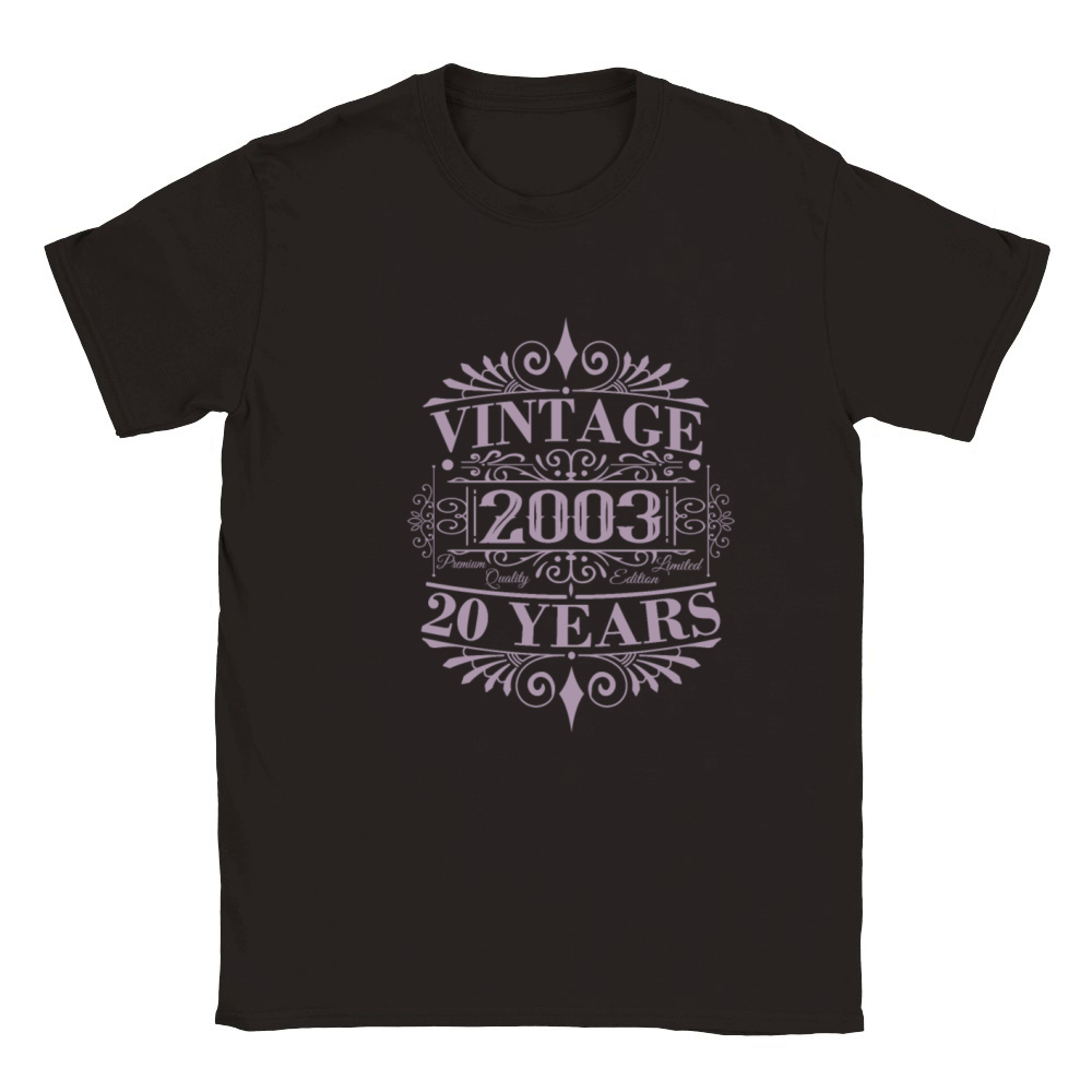 Vintage 2003 Birthday Sayings Men Women Classic Kids Crewneck T-shirt