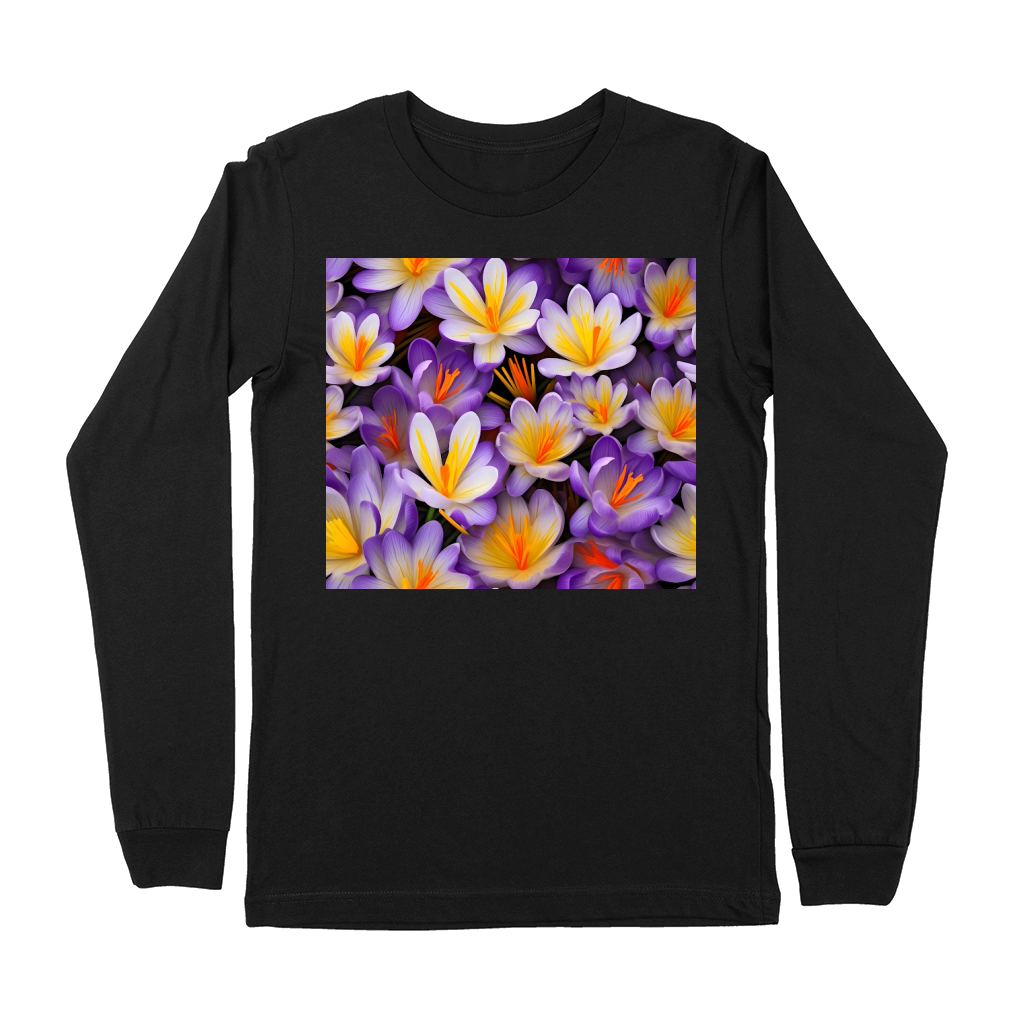 3D Crocuses Tumbler Wrap Premium Long Sleeve