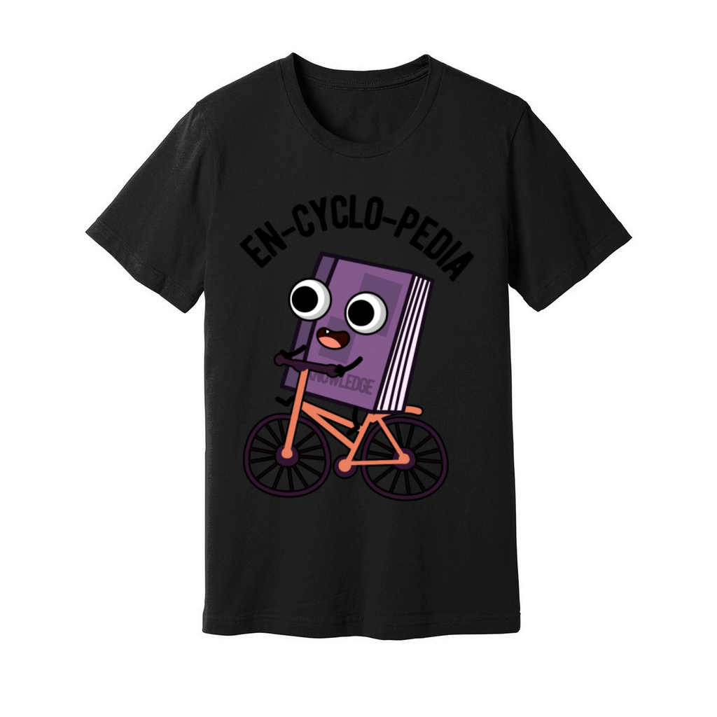 En Cyclo Pedia Funny Encyclopedia Unisex Jersey Tee