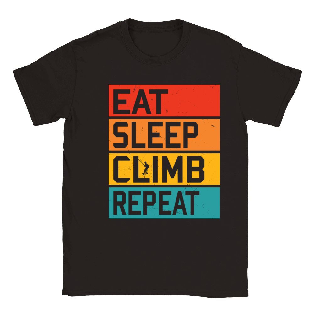 Eat Sleep Climb Repeat Sports Climber Gift Classic Kids Crewneck T-shirt