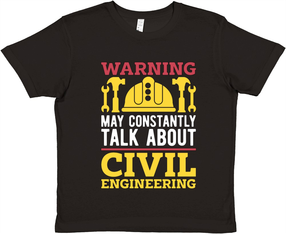 Civil Engineer Warning May Constantly Contractor Premium Kids Crewneck T-shirt
