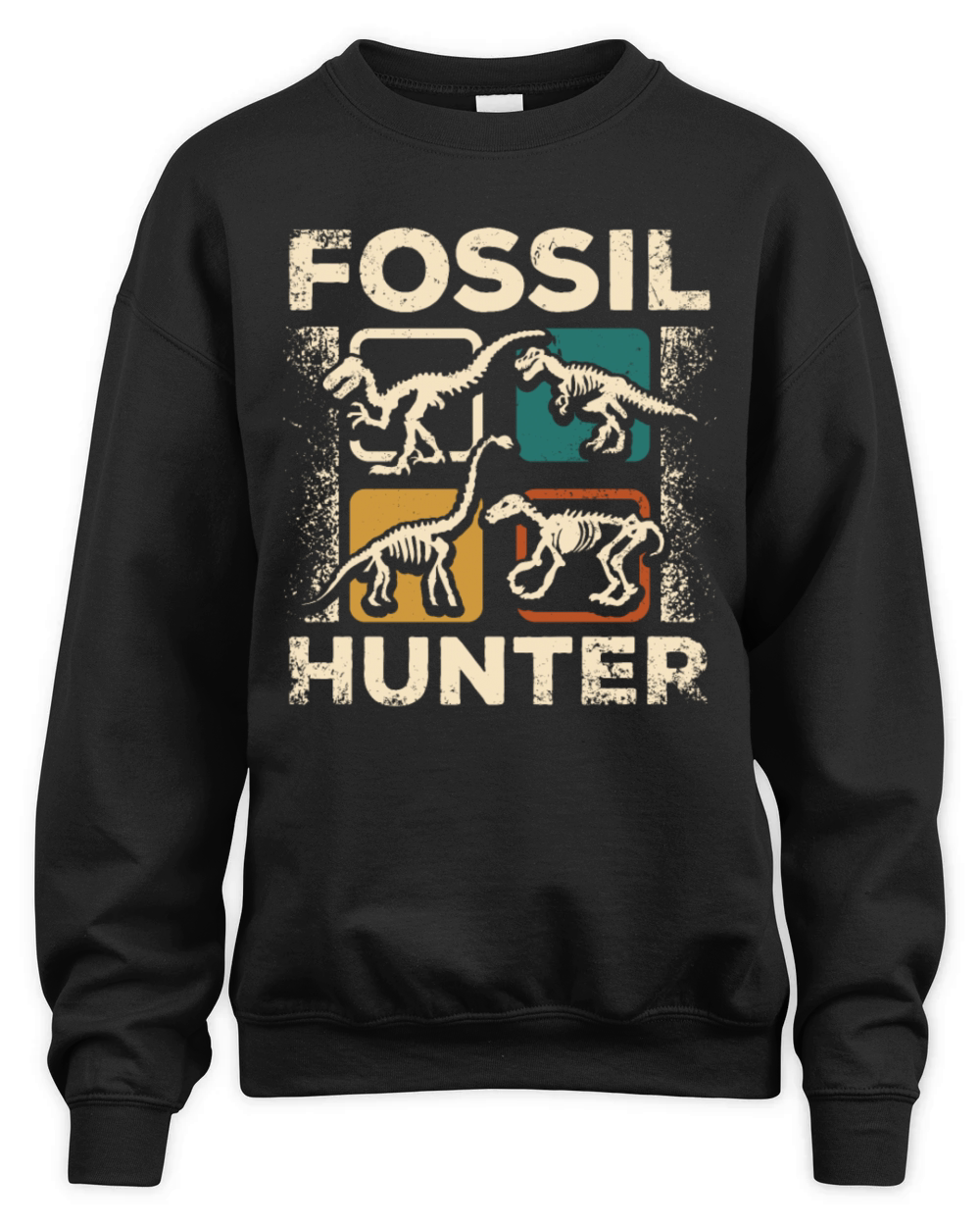 Dinosaur Fossil Hunter Digger for Paleontologist Unisex Premium Crewneck Sweatshirt