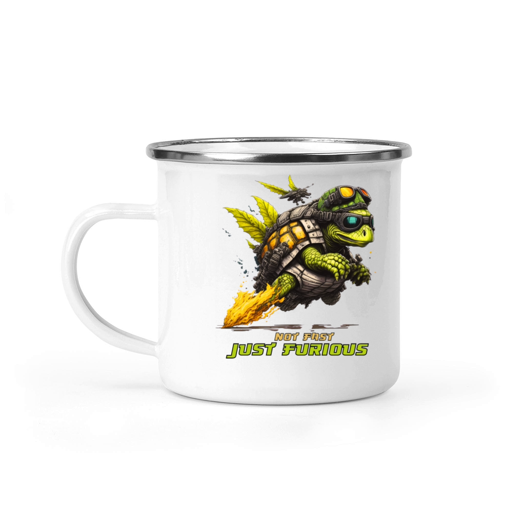 not fast just furious shirt turtle shirt Camping Mug