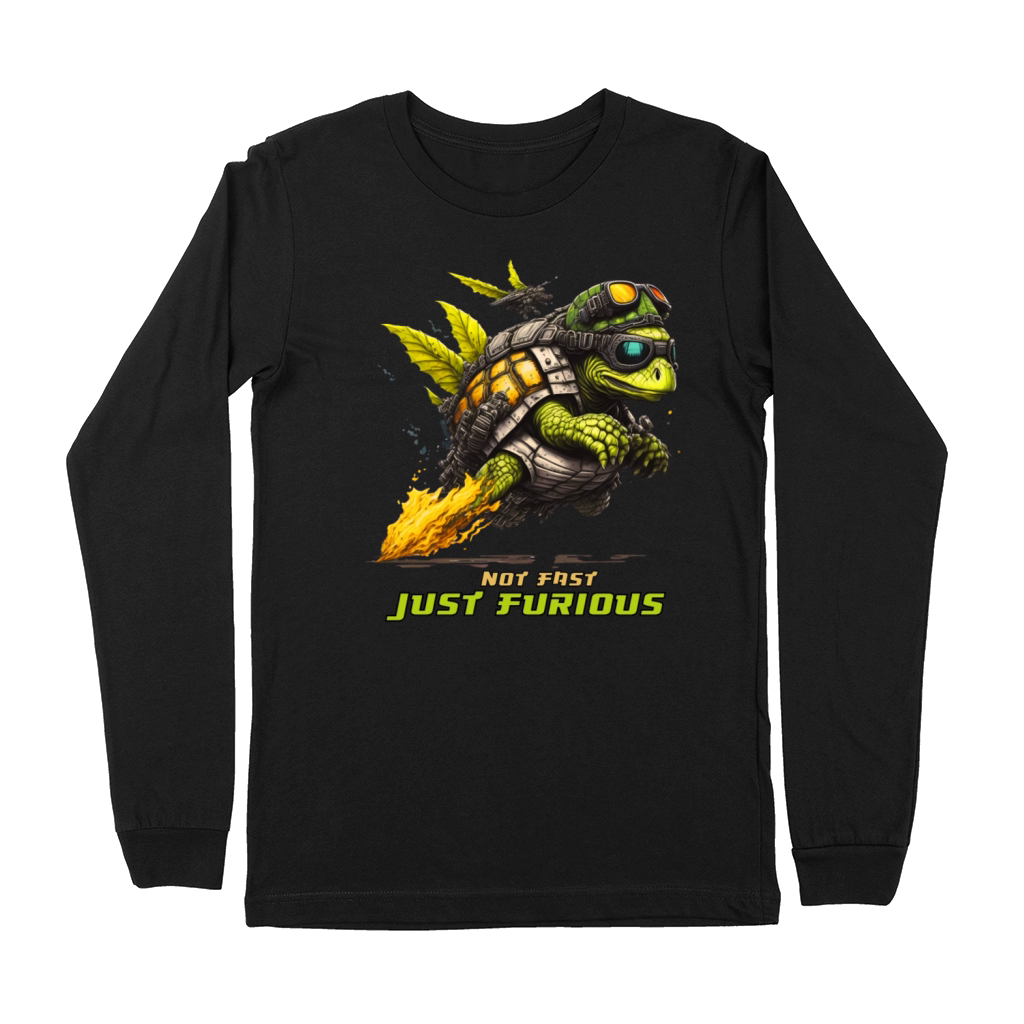 not fast just furious shirt turtle shirt Premium Long Sleeve