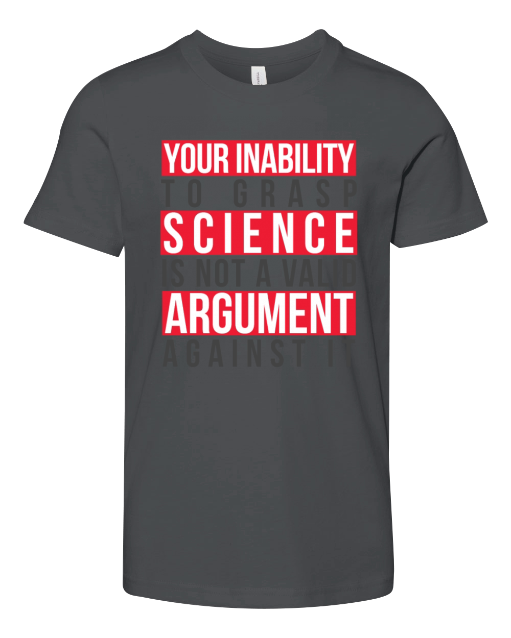 Your Inability to Grasp Science Is Not Valid Geek Youth Unisex Jersey Tee
