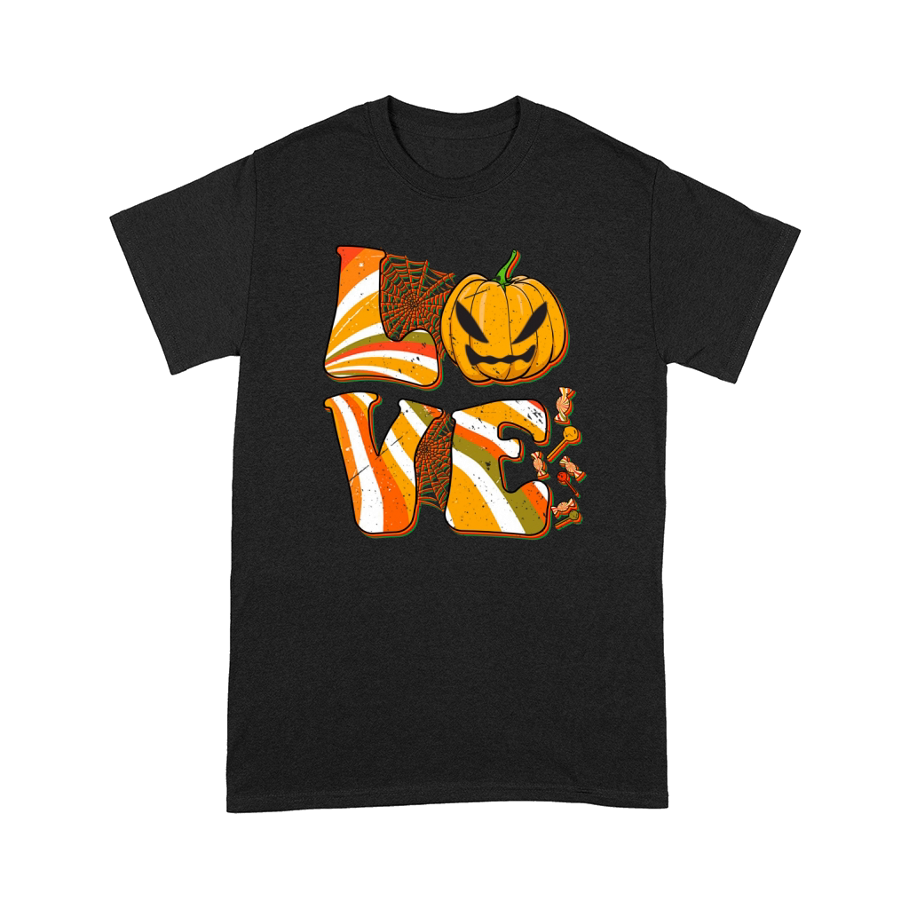 Retro Pumpkin For The Love Of Halloween Costume Party Comfort T-shirt