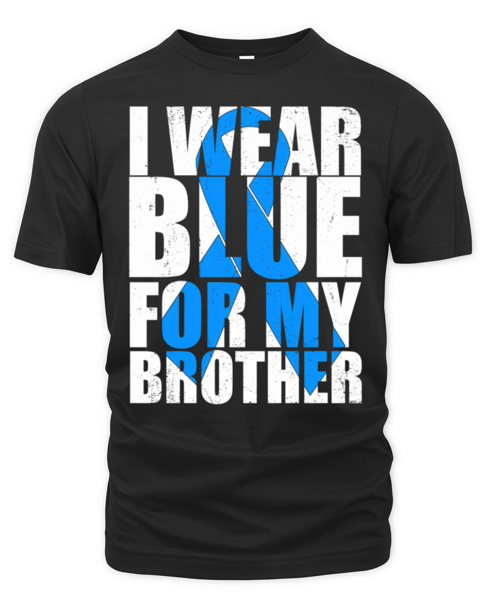 Ribbon Autism I Wear Blue For My Brother Autism Aw Organic Unisex T-shirt