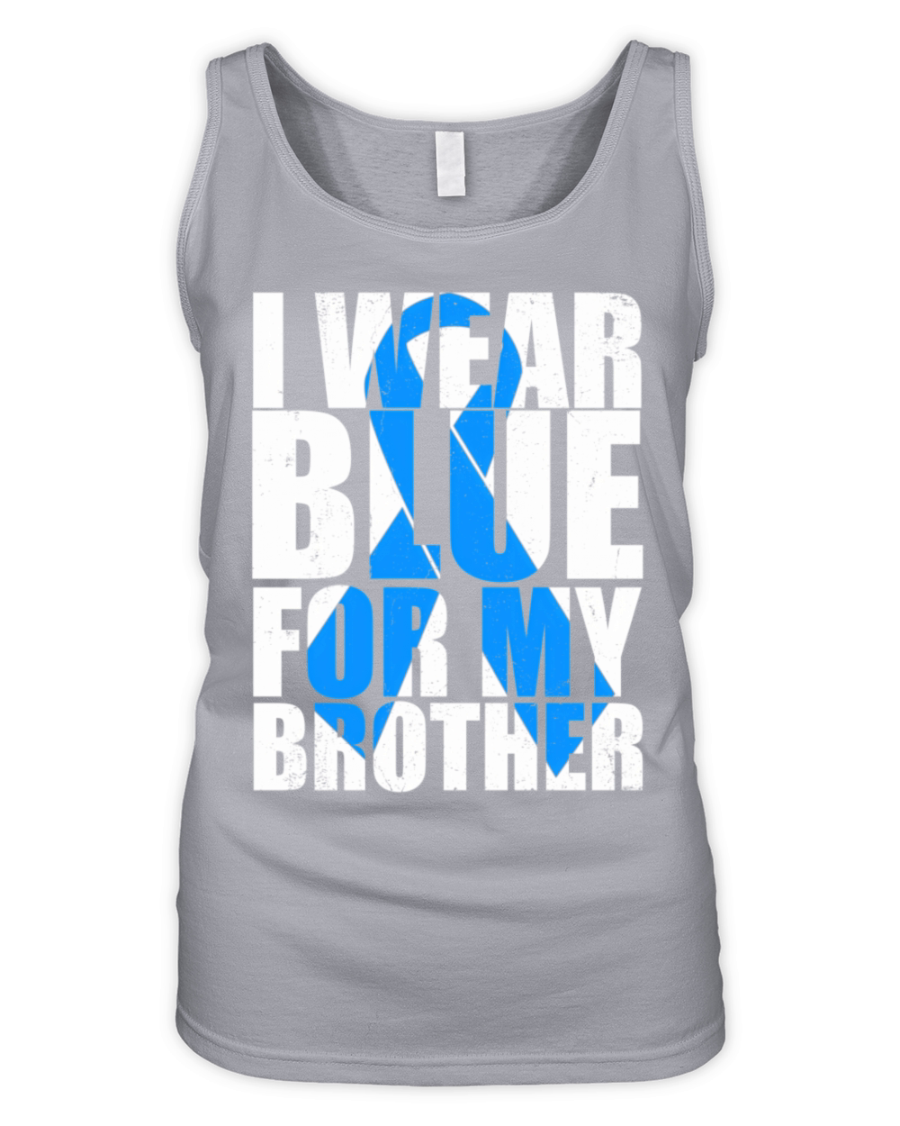 Ribbon Autism I Wear Blue For My Brother Autism Aw Organic Women's Tank Top
