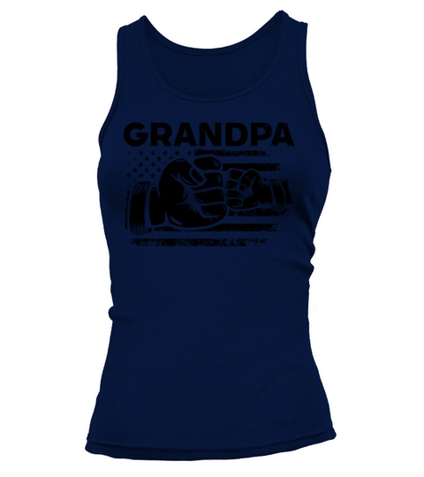Grandpa Fathers Day Ideas USA Flag Grandpa Father Tank top Woman
