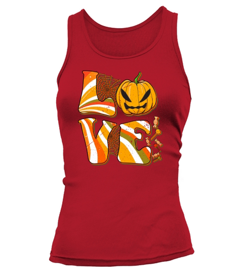 Retro Pumpkin For The Love Of Halloween Costume Party Tank top Woman