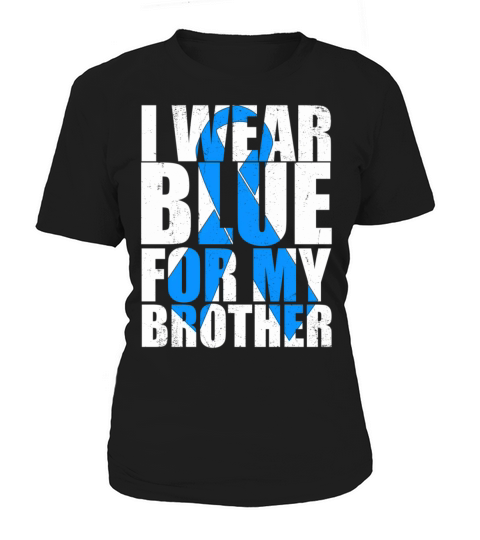 Ribbon Autism I Wear Blue For My Brother Autism Aw Women's T-Shirt