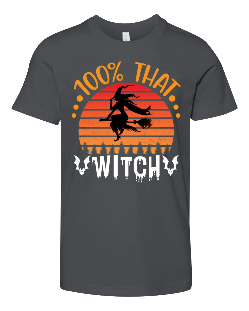 100% That Witch T Shirt Witchy Shirt Halloween Shirts Youth Unisex Jersey Tee