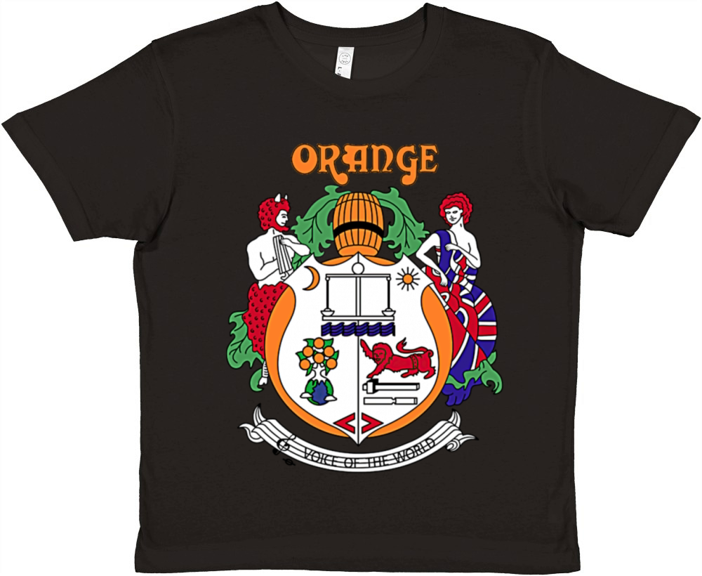 Orange Amps Vintage Crest Premium Kids Crewneck T-shirt