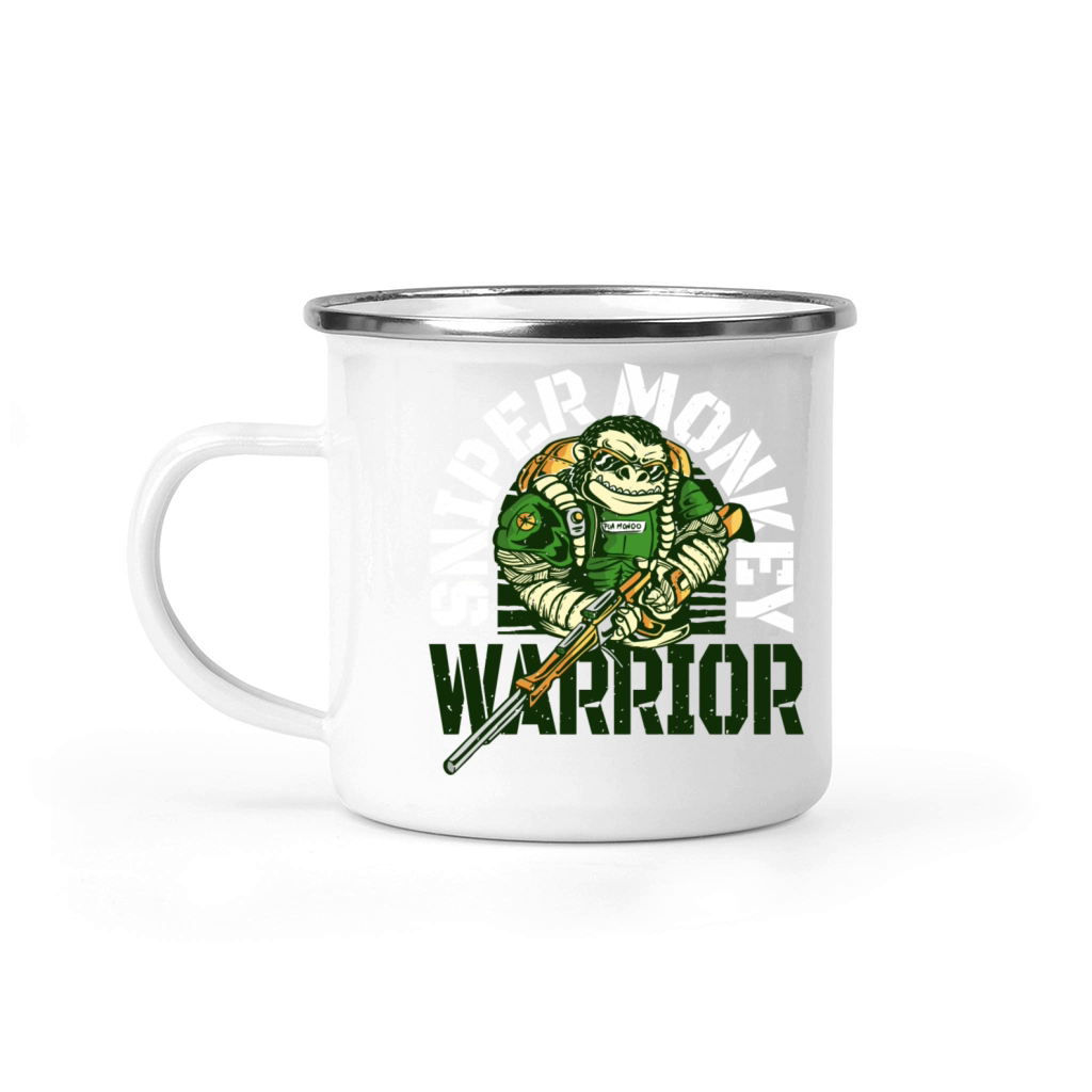 Sniper Monkey Camping Mug