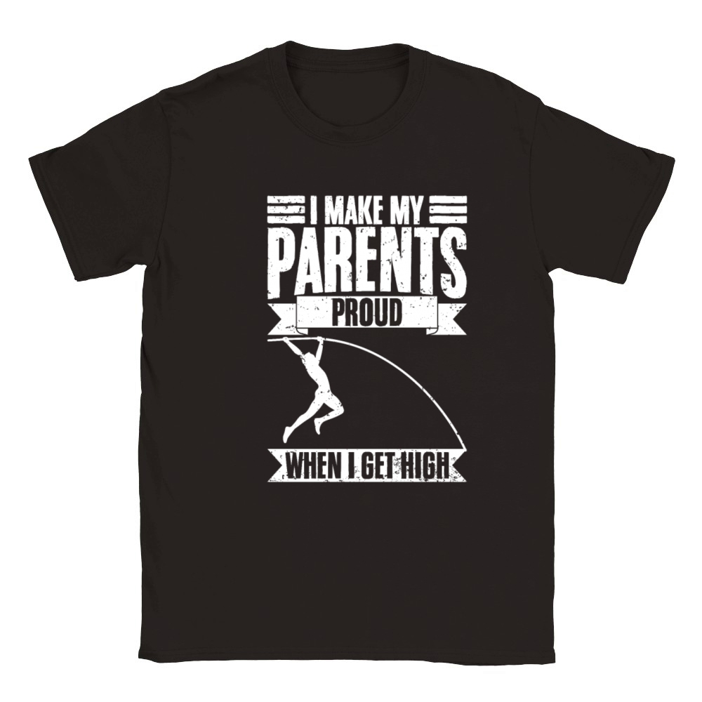 Funny I Make My Parents Proud When I Get High A Classic Kids Crewneck T-shirt