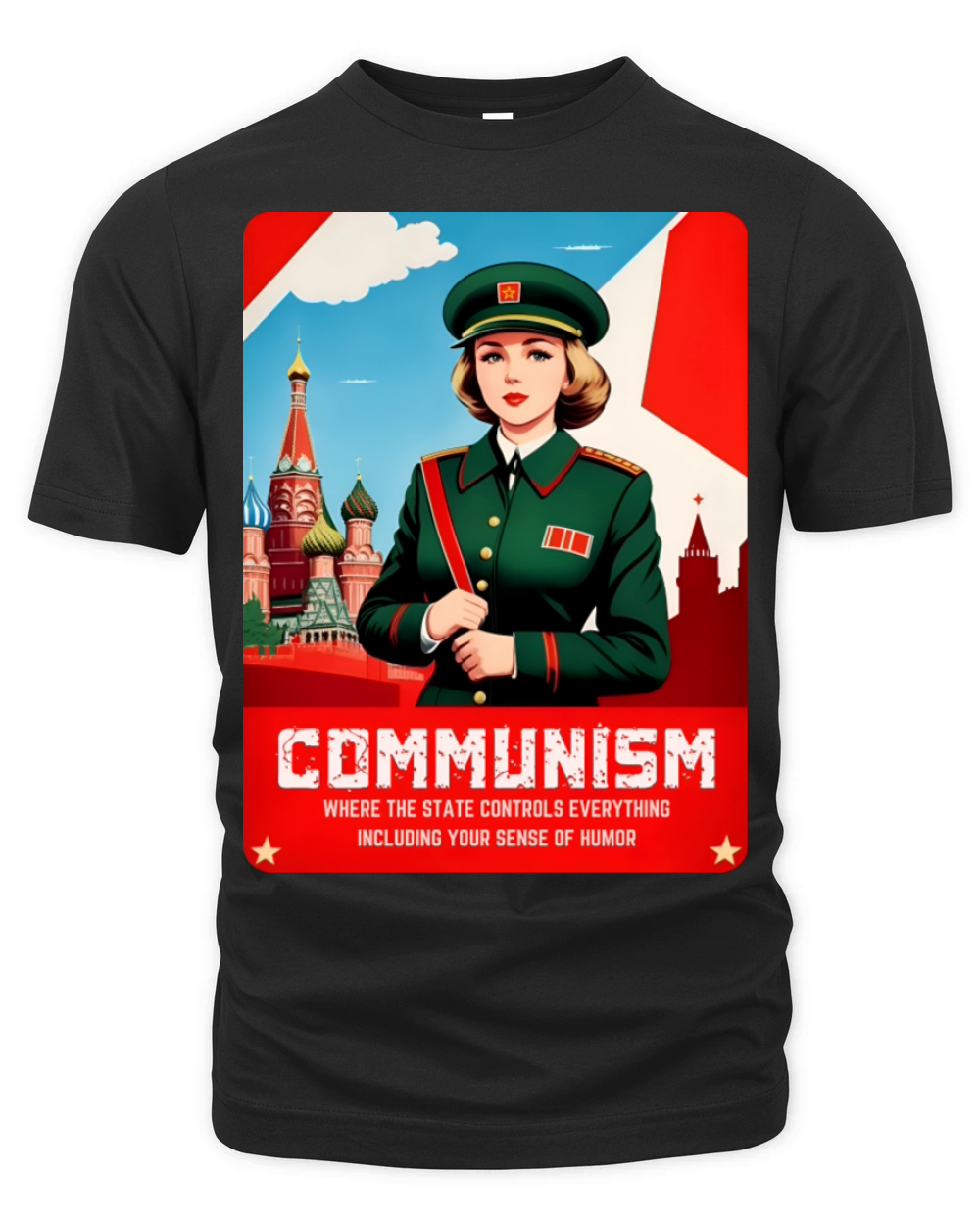 Funny Retro Art Style Soviet Communism USSR Humor Organic Unisex T-shirt