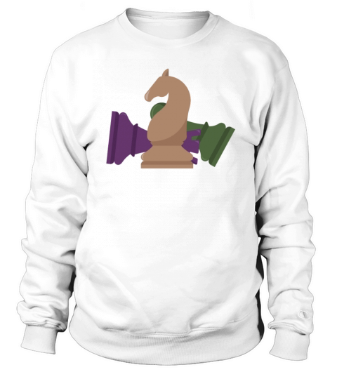 Vintage Chess Pieces Knight Pawn Rock Chess Lover Sweatshirt Unisex