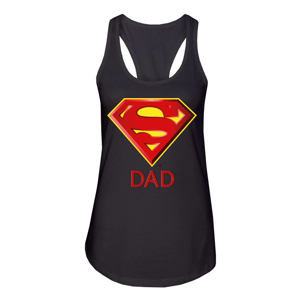 Superman Super DAD Women's Racerback Tank