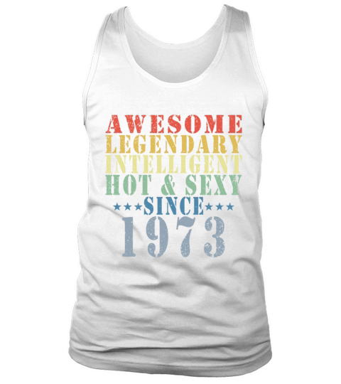 50th Birthday Man June Vintage 1973 Awesome Tank Top Unisex