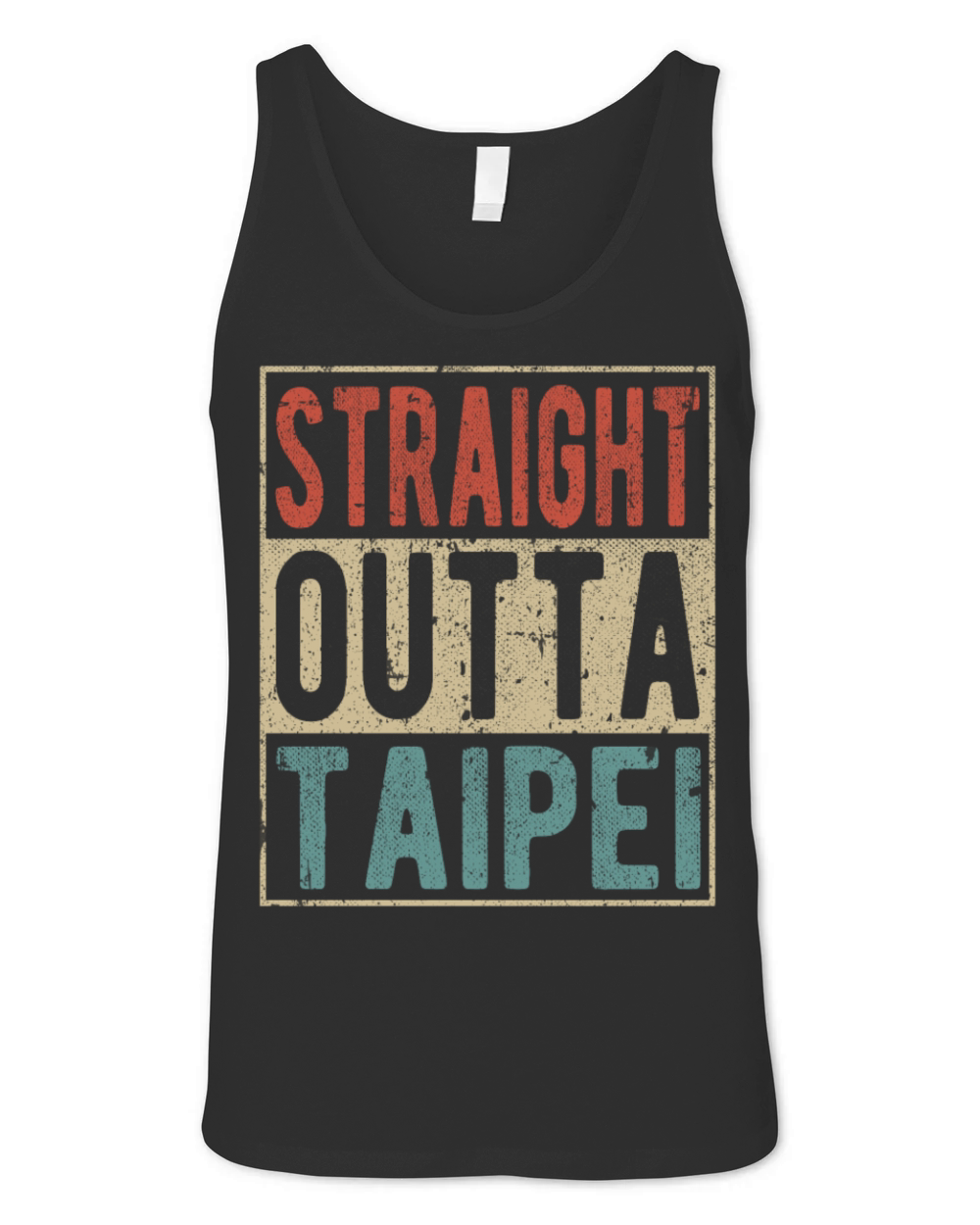 Straight outta Taipei Unisex Jersey Tank