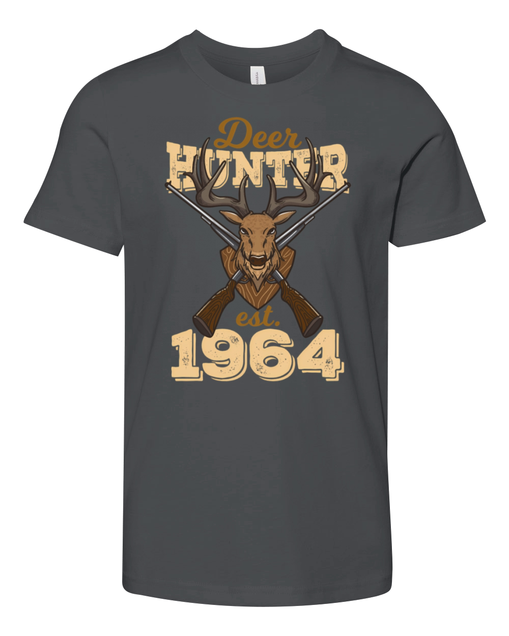 Hunters 56th 56 Deer Hunter Buck 1964 Youth Unisex Jersey Tee