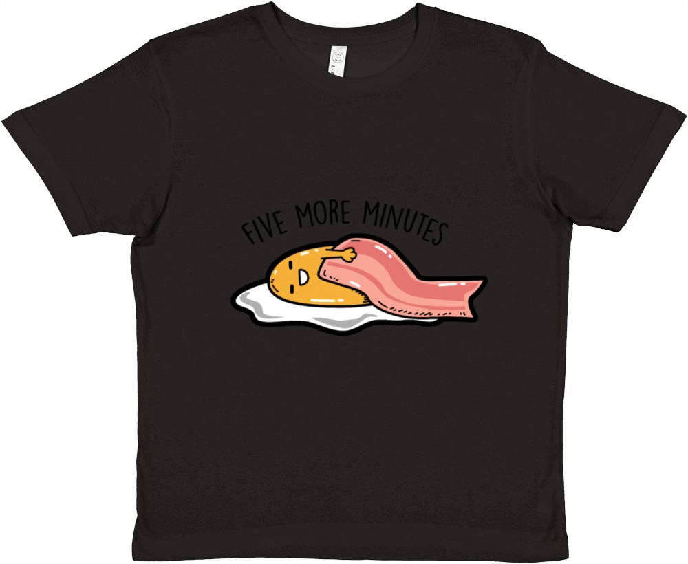 Fried egg - Five more minutes Premium Kids Crewneck T-shirt
