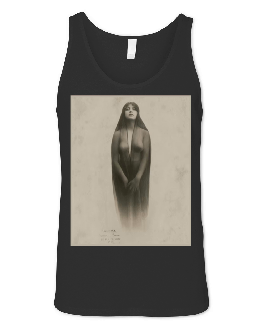 Kaloma Vintage Young Woman 2 Unisex Jersey Tank