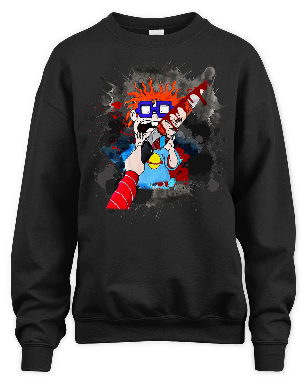 Chucky Horror Rugrats Halloween Trending Unisex T-Shirt Unisex Premium Crewneck Sweatshirt