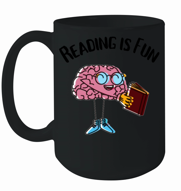 Reading Is Fun Brain Reading Ceramic Mug