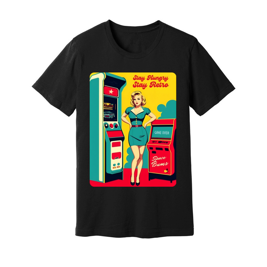 Cute Charming Witty Retro Art Style 70s Tech Humor Unisex Jersey Tee